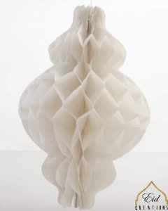 Lantern Honeycomb White  (case of 12)