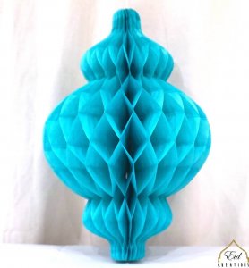Lantern Honeycomb Turquoise  (case of 12)